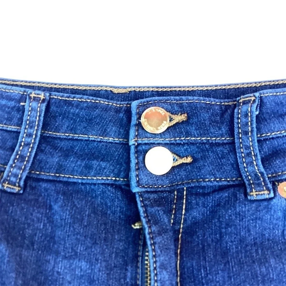 Michael Kors‎ Jeans Womens Size 10 Blue Dark Wash Straight Leg Mid Rise